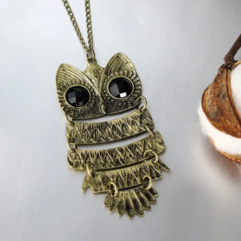 Женское винтажное ожерелье с подвеской в виде совы кота|chain necklace|fashion necklacenecklace fashion |