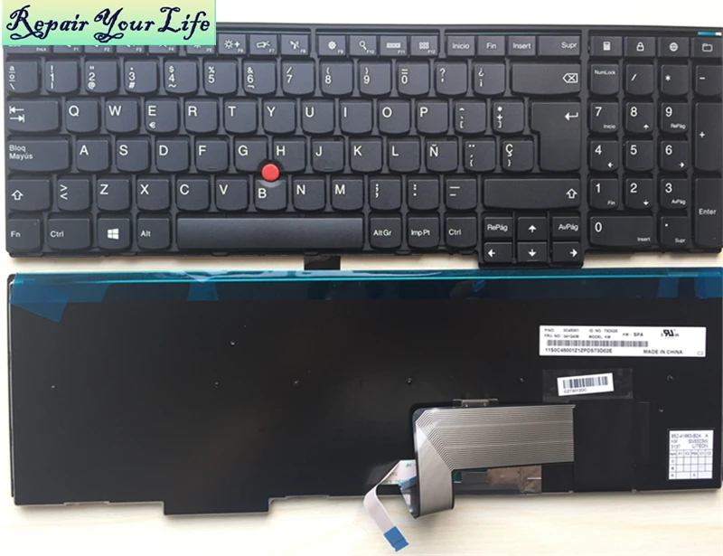 Ремонт клавиатуры ноутбука You Life для LENOVO IBM Thinkpad E531 SP испанская раскладка с рамкой