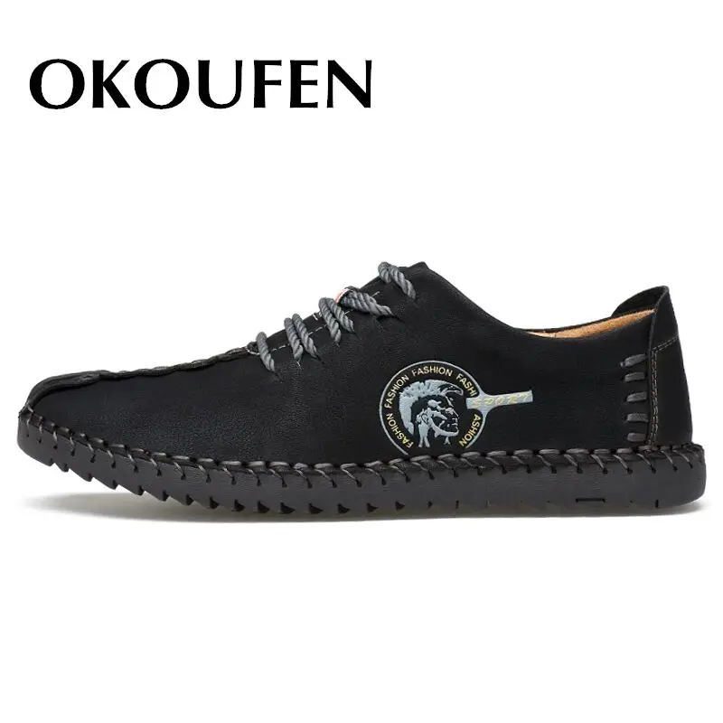 Okoufen/Новинка мужская легкая мягкая прогулочная обувь удобные дышащие из мягкой