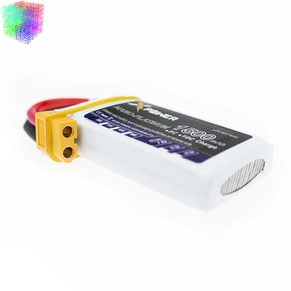 7.4V 1500mAh 2s Lipo battery 30C max 35C Xpower 3pcs and USB charger XT60 / T plug for RC Helicopter Quadcopter drone part | Игрушки и