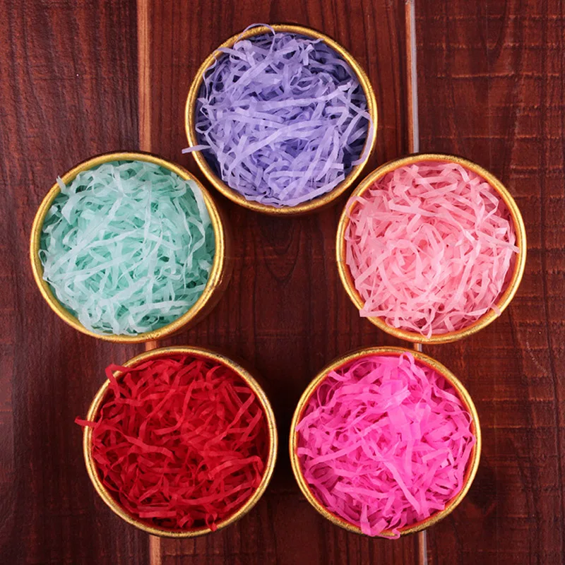 100 г конфетти бумага заполненная рафия Подарочный картридж Свадебная конфетная