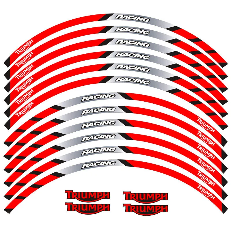 Наклейки для передних и задних колес мотоцикла с наружным ободом