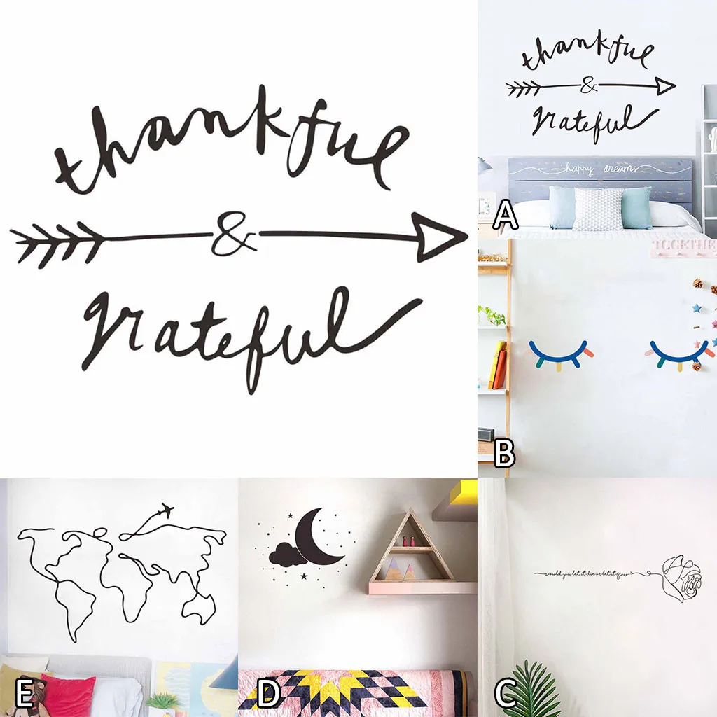 2019 Новое поступление настенная Стикеры Letther декорационные обои для рисования