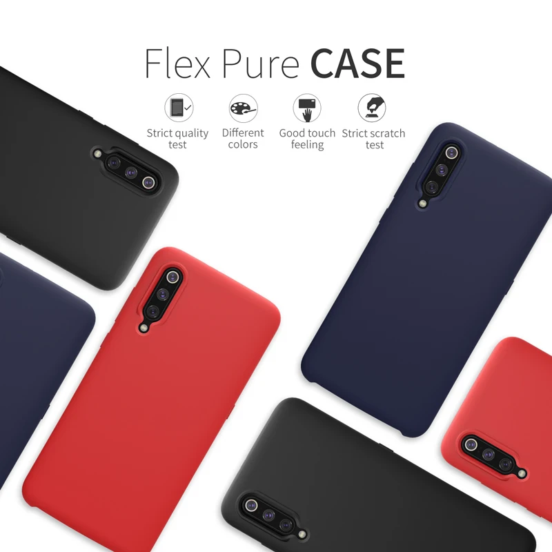 Nillkin Soft Case for Xiaomi Mi 9 and Explorer Smooth Liquid Silicone Cell Phone Gel Rubber Back Cover |