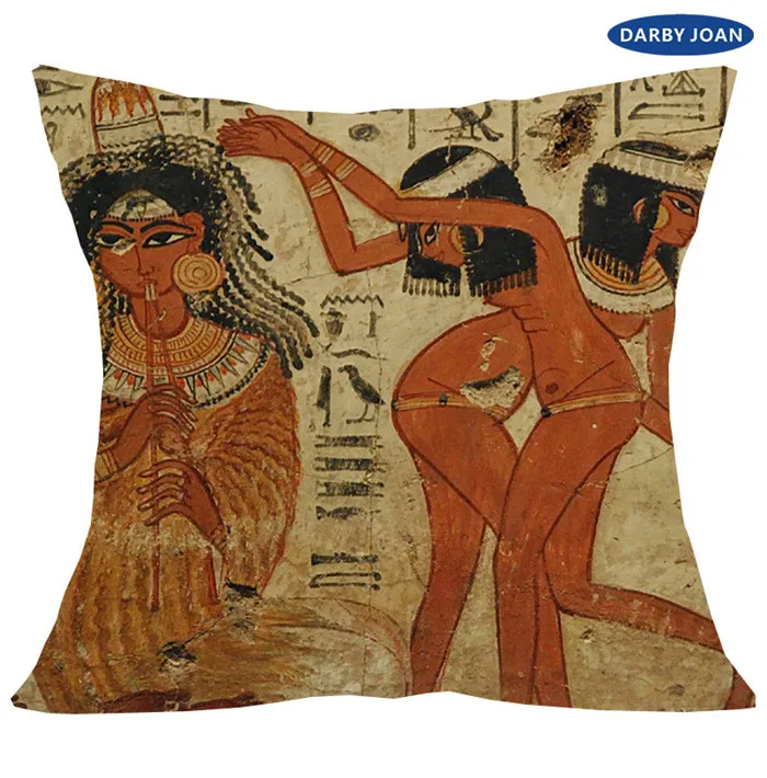 As Photo Shows-5 Наволочка квадратная декоративная подушка, Egyptische perkament pharoahs, Egyptische adellaar, Egyptische symbool - Цвет: As Photo Shows-5