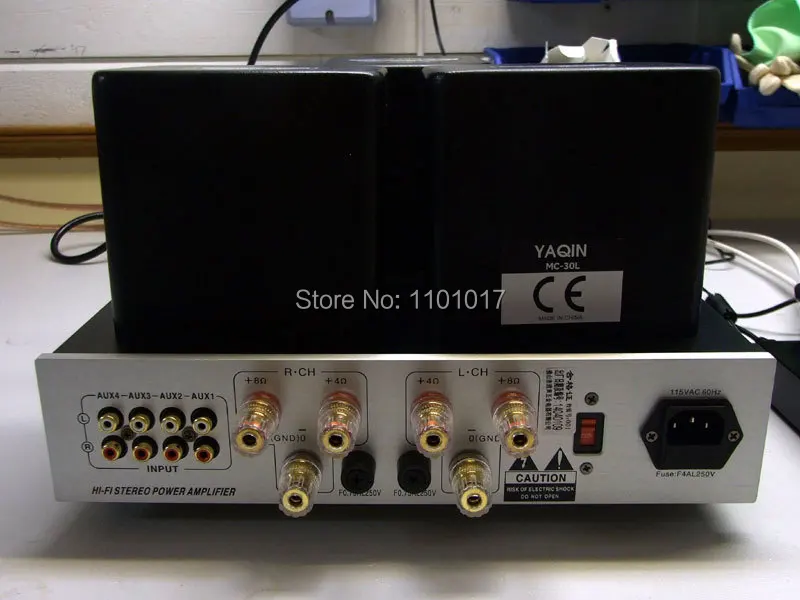 YAQIN MS 30L EL34 двухтактный ламповый усилитель HIFI EXQUIS 6CA7 лампа Интегрированный для
