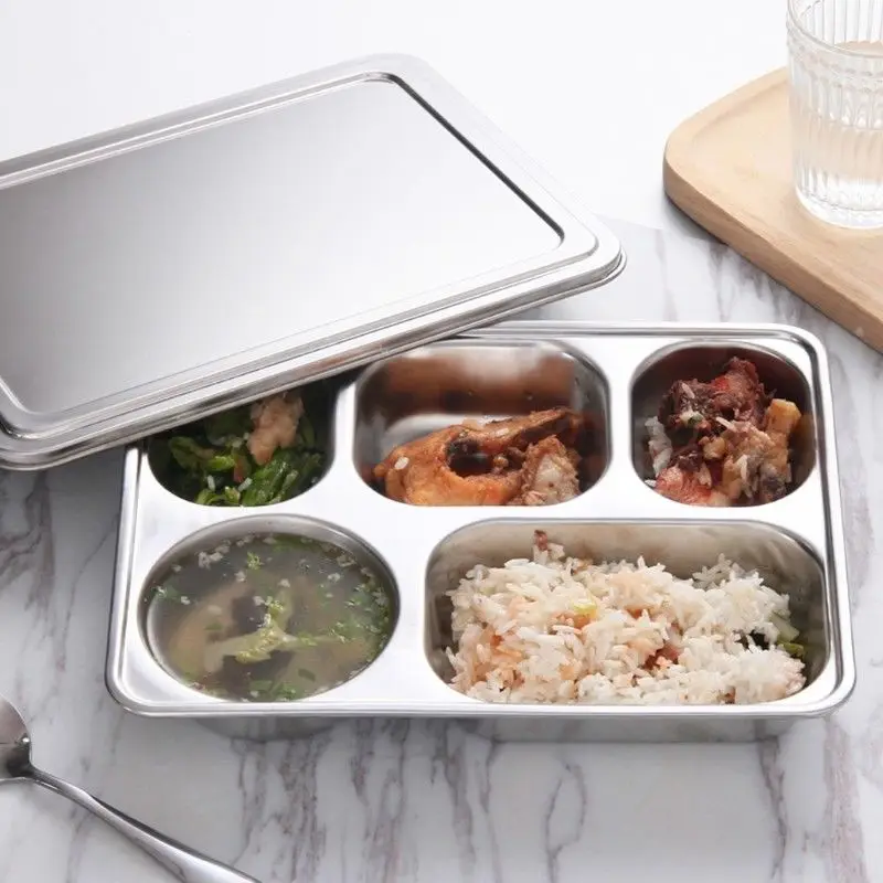 Диетическая тарелка диета пищевой контроль лоток из нержавеющей стали