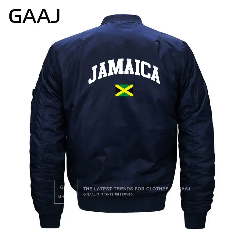 GAAJ Jamaica куртка с изображением флага Мужская Мода 6XL 7XL 8XL куртка ветровка одежда для мужчин парка брендовая одежда уличная одежда#04801 - Цвет: Thin Navy
