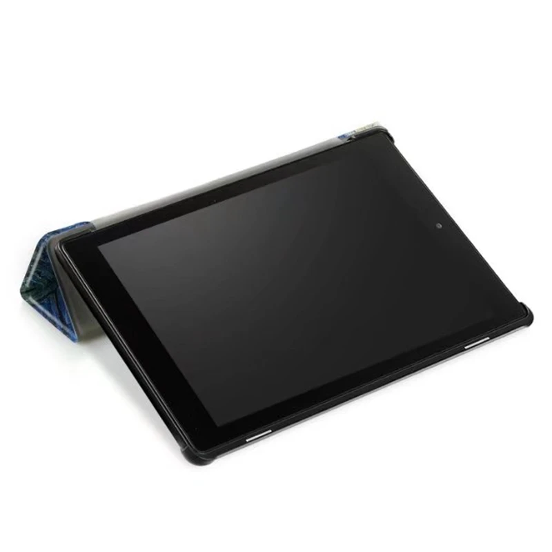 Тонкий умный кожаный чехол книжка для Amazon Kindle Fire HD 10 2019 1 дюймов HD10 2017 Чехол +