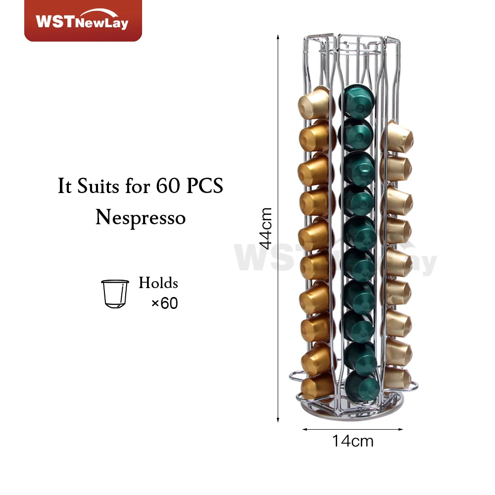 Nespresso Подставка для капсул ящик Кофе pod капсула держатель из нержавеющей стали