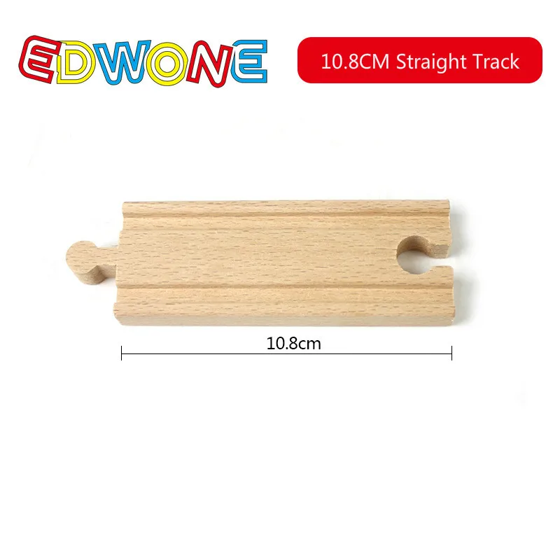 10cm Straight track EDWONE Томас деревянный поезд трек железнодорожные аксессуары все виды деревянных дорожек разнообразие Томас компонент обучающие игрушки - Цвет: 10cm Straight track
