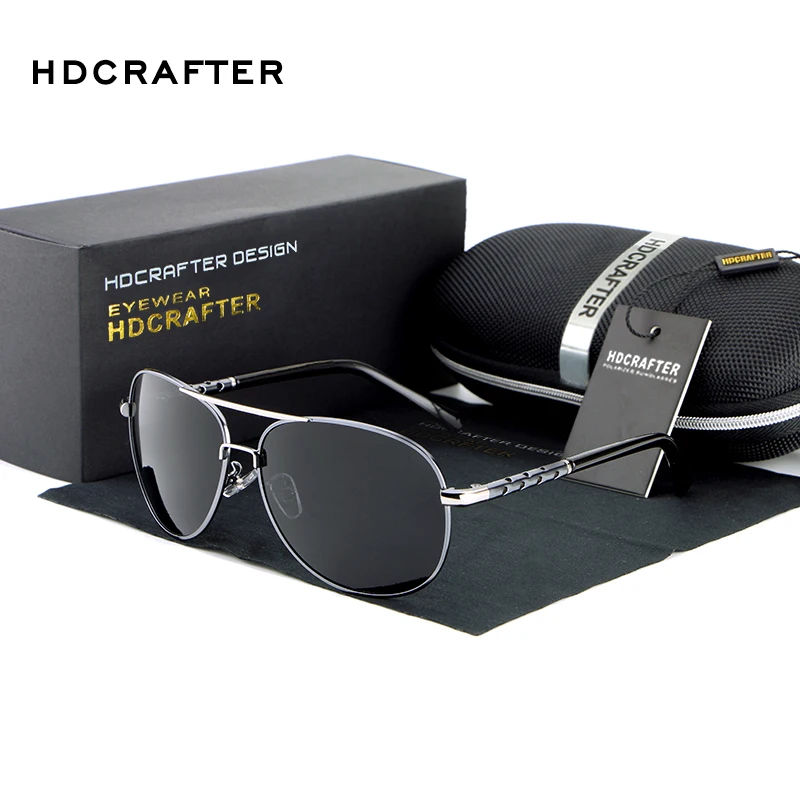 Мужские солнцезащитные очки HDCRAFTER винтажные брендовые дизайнерские большого