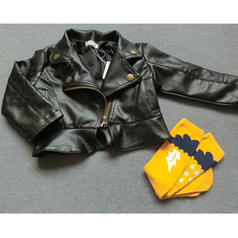 Весна и осень девушки кожа короткий параграф с длинным рукавом пальто Европа