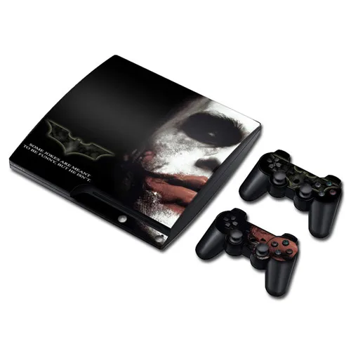 0707 DC Джокер кожи наклейка для PS3 Slim playstation 3 консоли и контроллеры для PS3 скины наклейки Винил - Цвет: 0707