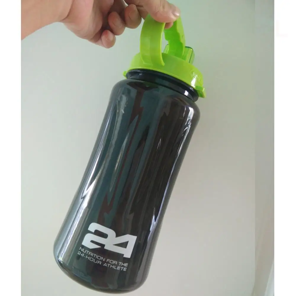 black2 1L/2L 4 цвета 2000 мл черный белый розовый зеленый розовый с соломенным ремешком бутылка для воды пластиковый материал дорожная бутылка Herbalife - Цвет: black2