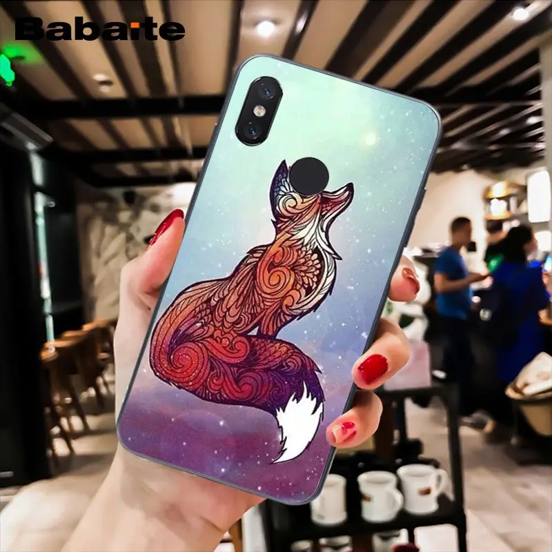 Babaite лиса в осенние листья лес спящий чехол для телефона для Xiaomi MiA1 A2 lite F1 Redmi 6A 4X 5Plus S2 Note7 Redmi Note4