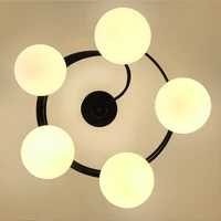 american living room lamp ceiling lamp nordic creative wrought iron lighting modern warm master bedroom dining room lamps