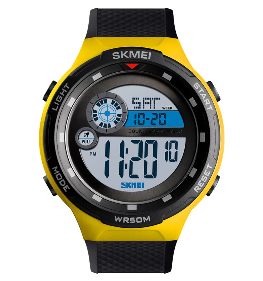

Новинка 2019, спортивные часы для мужчин 1465, водонепроницаемые часы с обратным отсчетом, модные цифровые наручные часы, мужские часы SKMEI