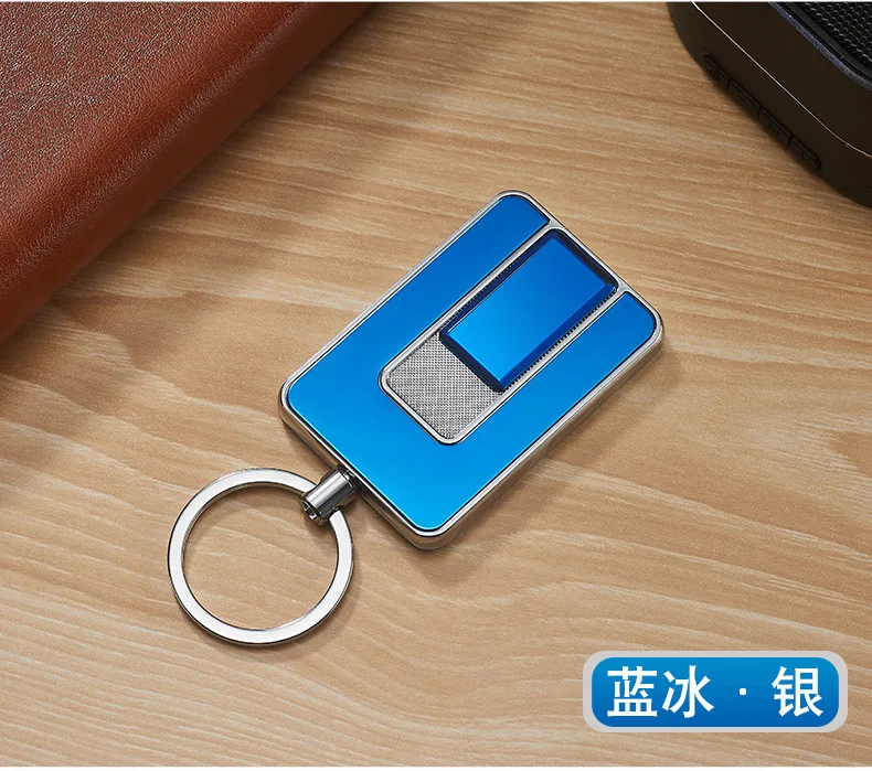 USB зарядка Металлическая Зажигалка Выдвижной креативный электронагревательный провод Прикуриватель ветрозащитный брелок личность подарок для человека