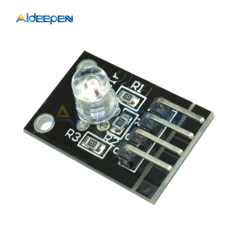 5 шт./лот KY-016 три Цвета 4 Pin коробка передач с модуль 3 цвета RGB LED Сенсор DC 5V Для Arduino
