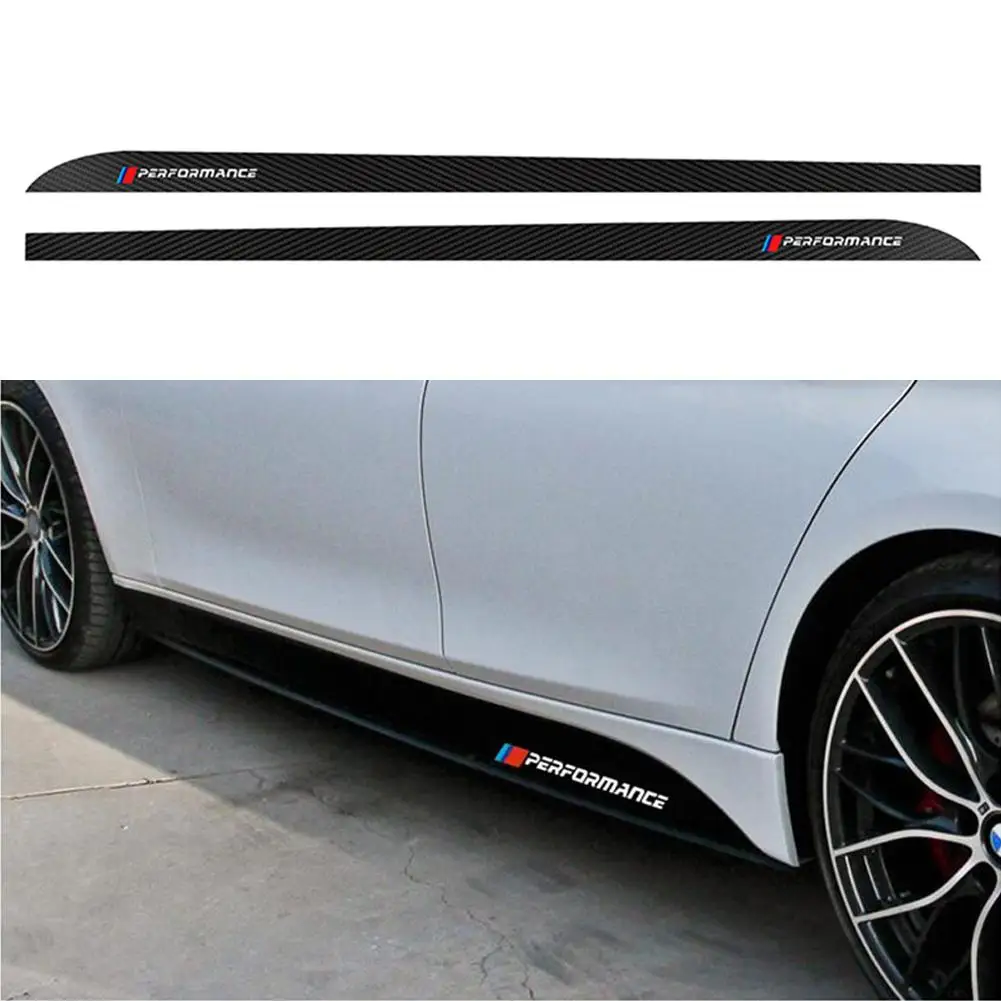 M производительность боковые наклейки на юбки для BMW F30 F31 F32 F33 F15 F16 F10 E60 E61