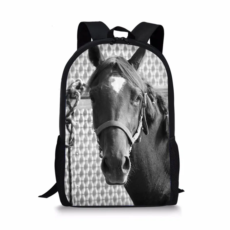 Z3179C FORUDESIGNS Kids Horse Schoolbags Prints Animal Mochila Book Bag Teenager Boys Girls School Bags Orthopedic Children Bag Pack - Цвет: Z3179C