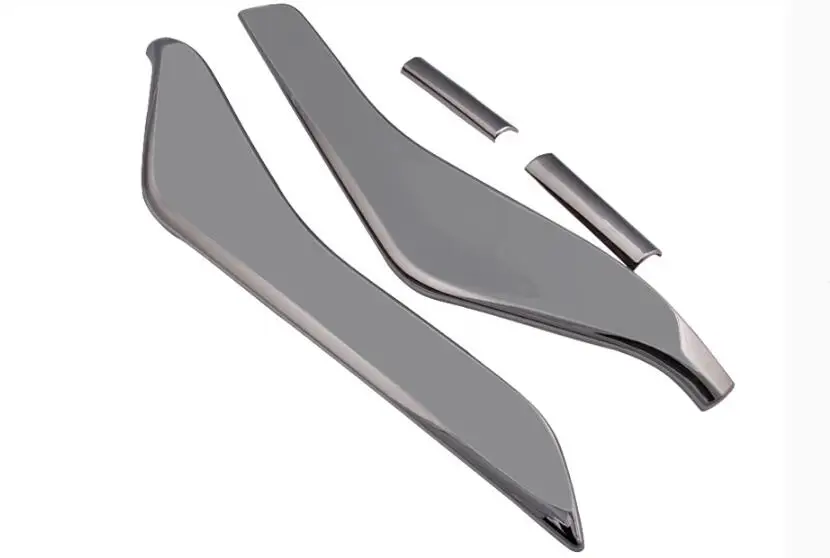 4 шт./компл. ABS хромированная решетка для переднего бампера автомобиля обшивка шт.