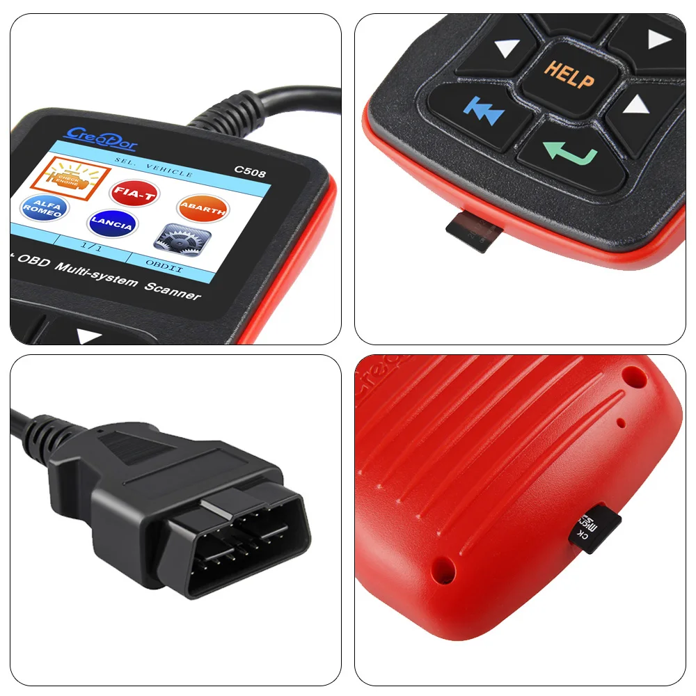 OBD2 Диагностический автоматический инструмент Creator C508 для FIAT/Alfa/abrith/Lancia OBDII/EOBD