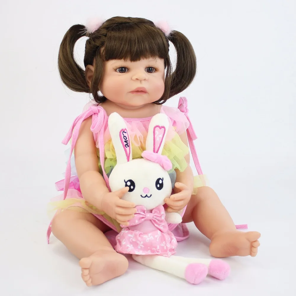 55 см полностью силиконовая виниловая кукла для новорожденных, кукла Bebe Alive, реалистичные игрушки для купания, подарок на день рождения, кукла принцессы для малышей, кукла для девочек Boneca