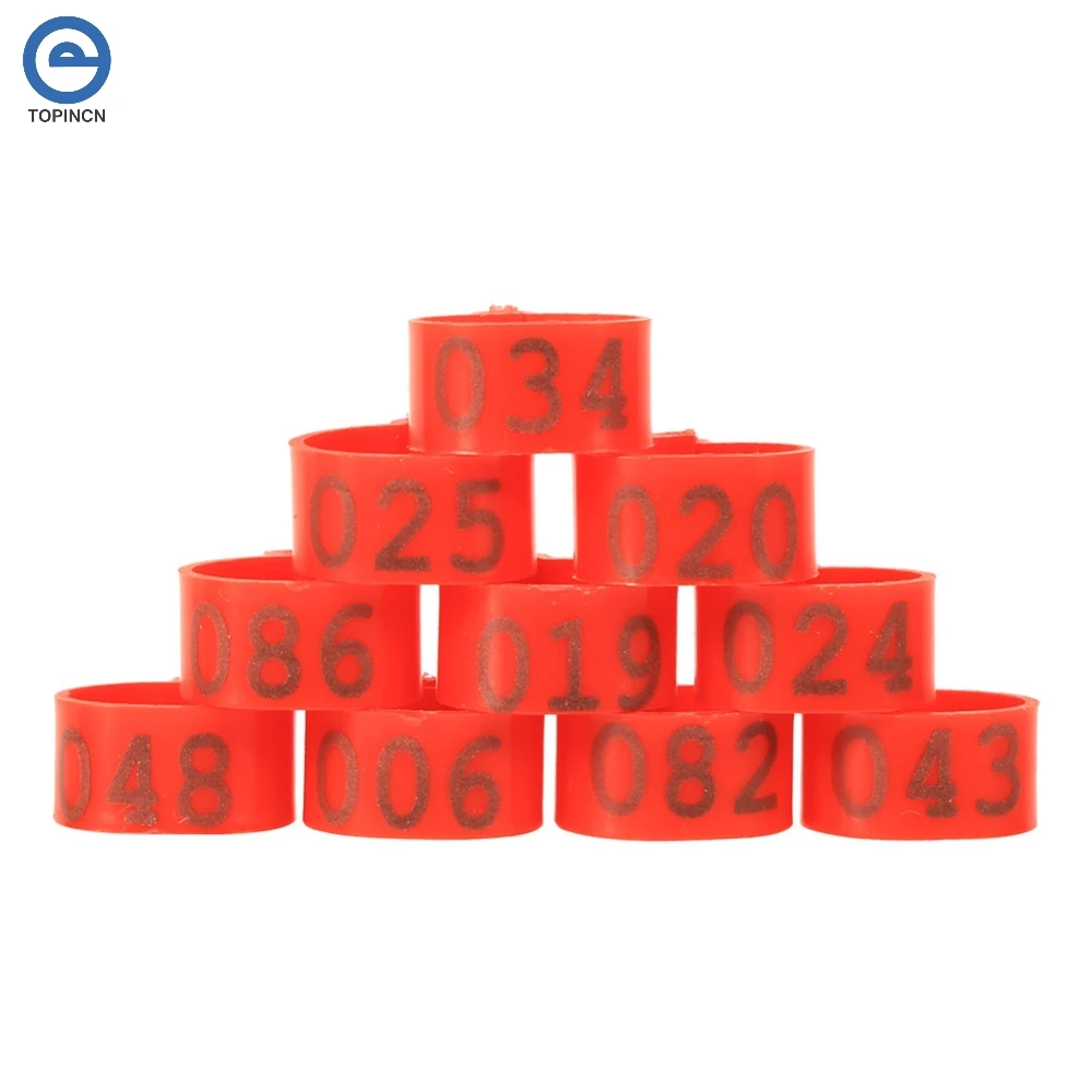 16 мм пластиковые кольца для птиц открытый тип пряжки курицы утки гуся цифровое