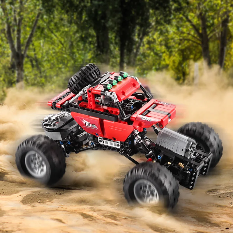 

489 PCS Technic Series SUV RC Car Model Building Block Sports Car DIY Remote Control Toys For Children Christmas Gift