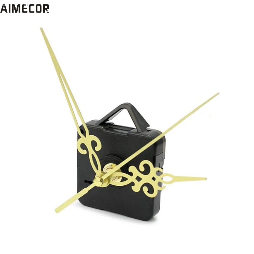 Aimecor 1 шт. счастливые подарки черные модные простые золотые стрелки DIY кварцевые