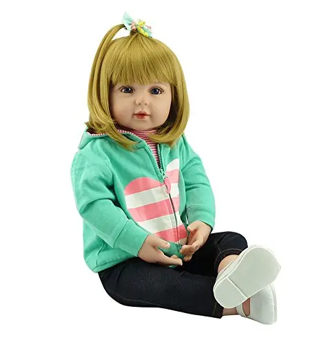 NPK 47 см/60 см силиконовые куклы Reborn Baby Bebe Alive Реалистичная Boneca Одежда для новорожденных "lifelike" Настоящая Девочка Кукла Reborn День рождения Рождество