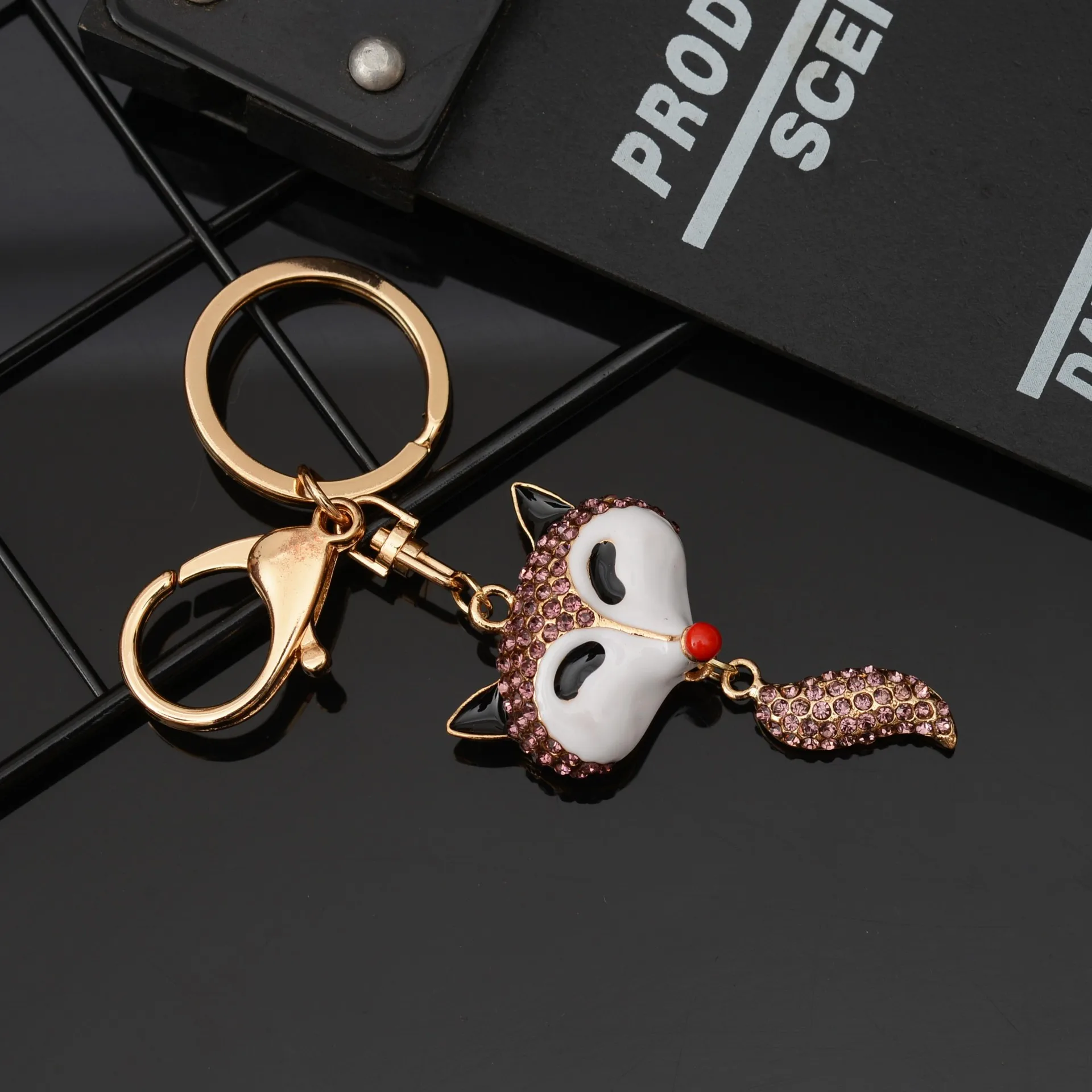 Модный Аниме мультфильм лиса брелок для ключей Милая сумка Подвеска модный