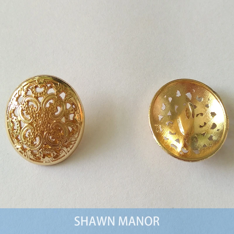 50 шт. 15-25 мм Металлические Кнопки для пальто оптом ботоны для самостоятельного пошива одежды аксессуары золото/пистолет черный цвет