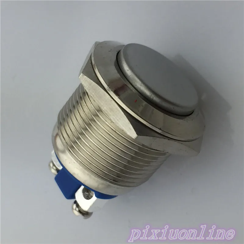 

Hi-Q 1pcs 19mm L41Y Push Button Switch Bulge Plane Stainless Steel Metal Car Modification Horn Doorbell 250V 3A Sell loss