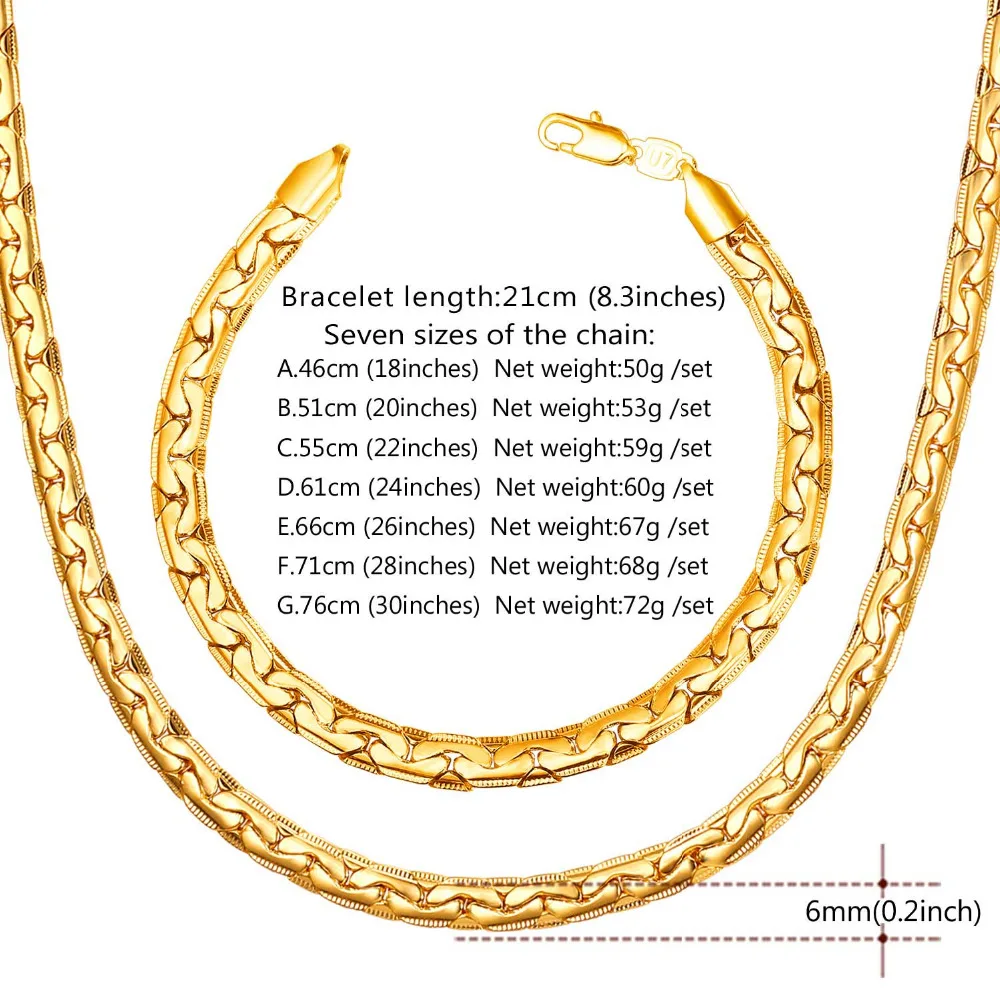 U7 Новый Змея Браслет На Руку Мужской Золотой/Серебряный Цвет Цепочки Браслеты