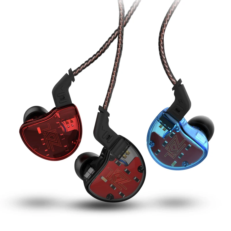 2018 плотным верхним ворсом KZ ZS10 4BA + 1 динамический гибрид в ухо наушники Hi Fi монитор