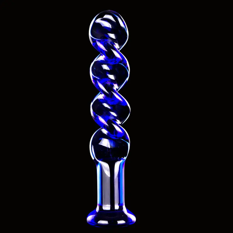 Glass plug anal drill sex toys for woman lesbian G SPOT squirt Crystal hook dildo prostate stimulator anus BUTTplug | Красота и