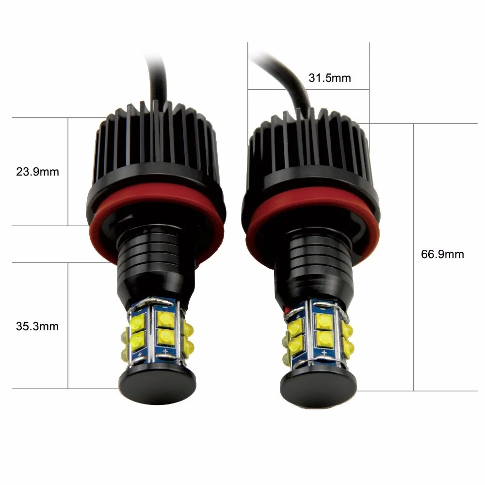 2x Super Bright White Blue Amber Red 120W H8 CREE XBD Chip LED Angel Eye Halo Markeer Light For Bmw E92 E93 3s 2007-2012 Canbus |
