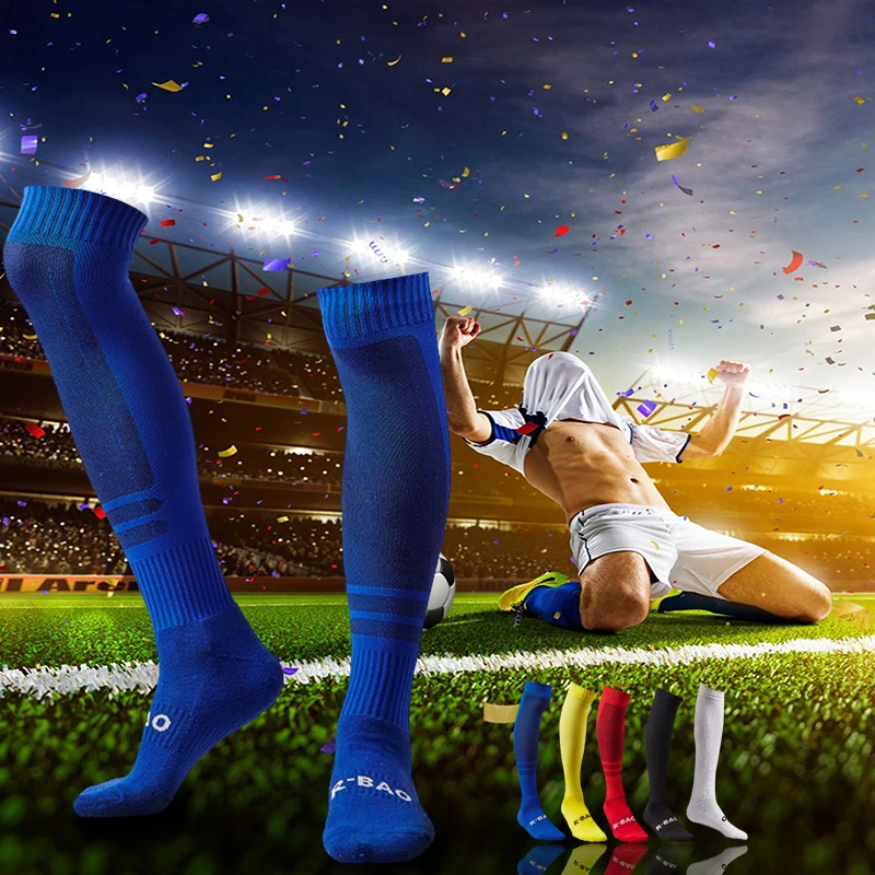 Фото Хлопок Для мужчин спортивные футбольные гетры носки на открытом воздухе для бега
