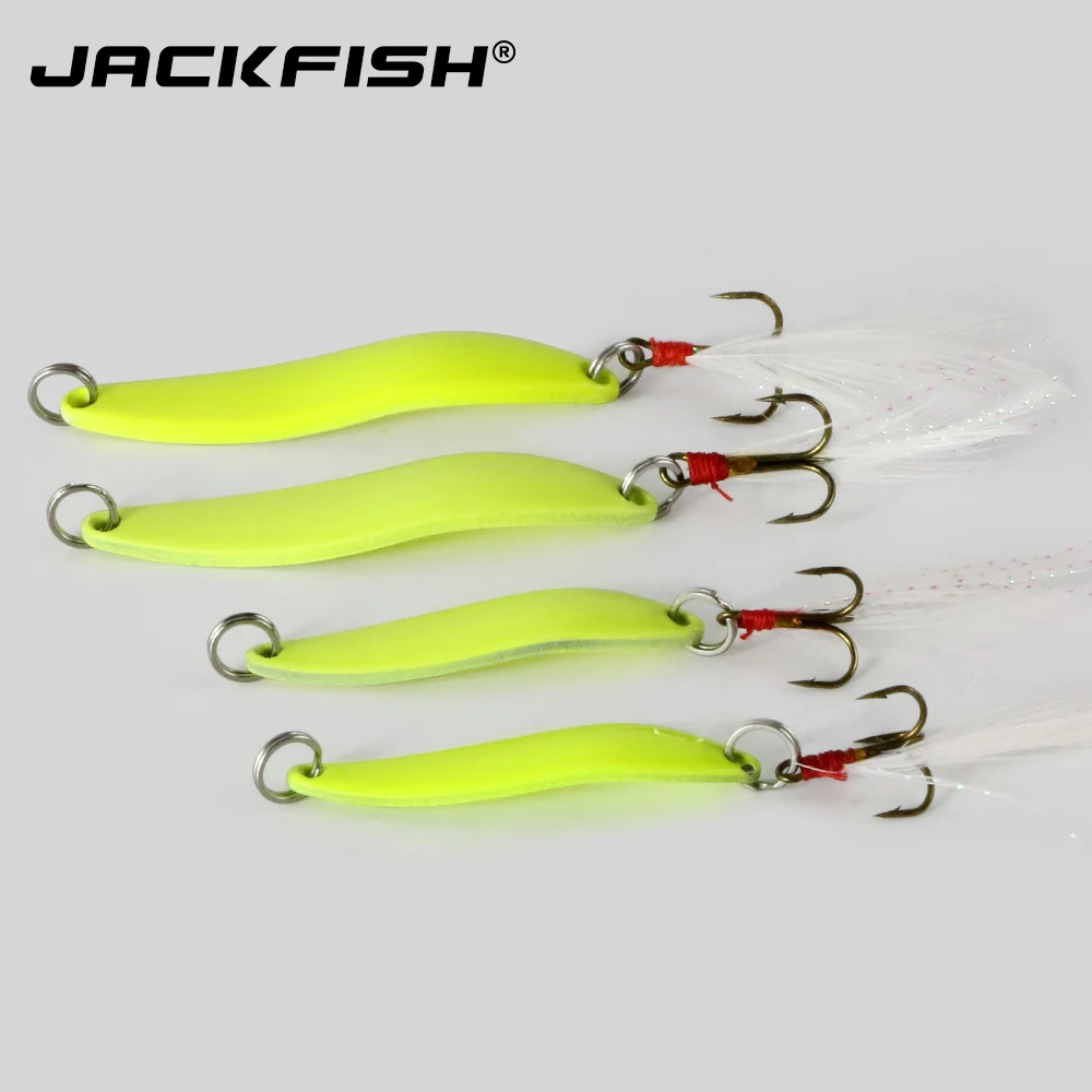 JACKFISH металлическая светящаяся жесткая приманка 5/7/10/13 г блесна ложка приманки