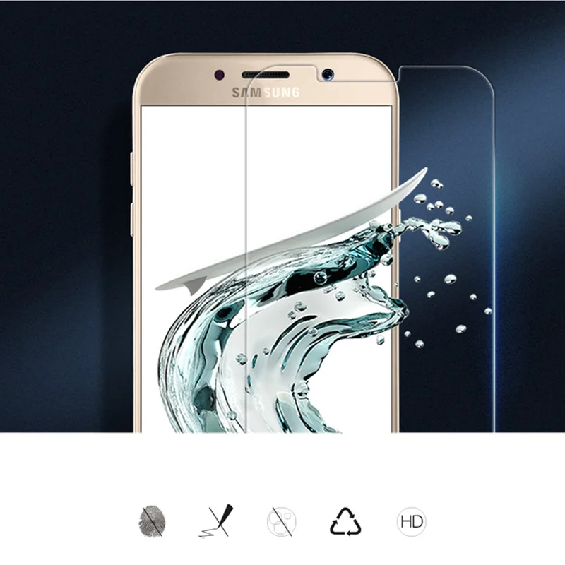 Закаленное стекло 9H для Samsung Galaxy Duos J5 A5 2016 C5 i8262 i9060 N7505 J1 Mini Core 2 Grand Prime S7562 Защитная