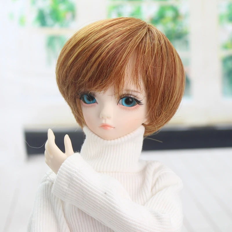 Аксессуары для куклы Bjd парик 7-8 дюймов 1/4 высокая температура Мальчик короткие