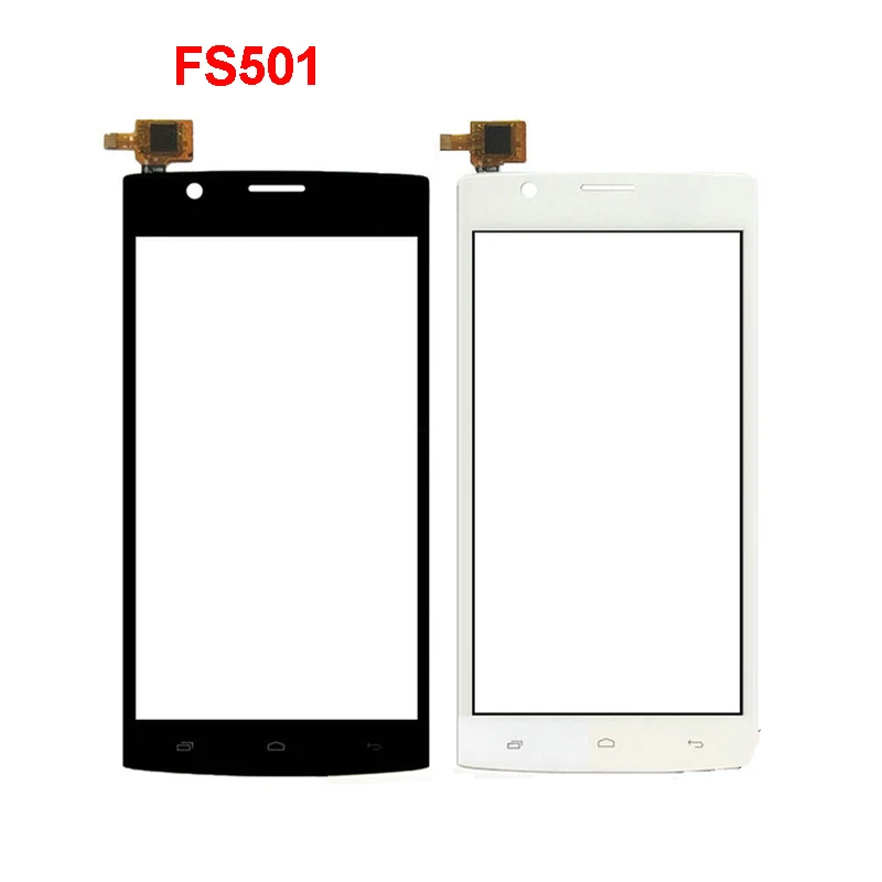 

Сенсорный экран для Fly FS501 Nimbus 3 FS 501, черный, белый