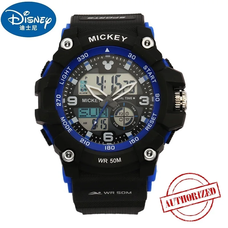 Disney Sports Menwatch Marvel многофункциональные водонепроницаемые электронные часы с