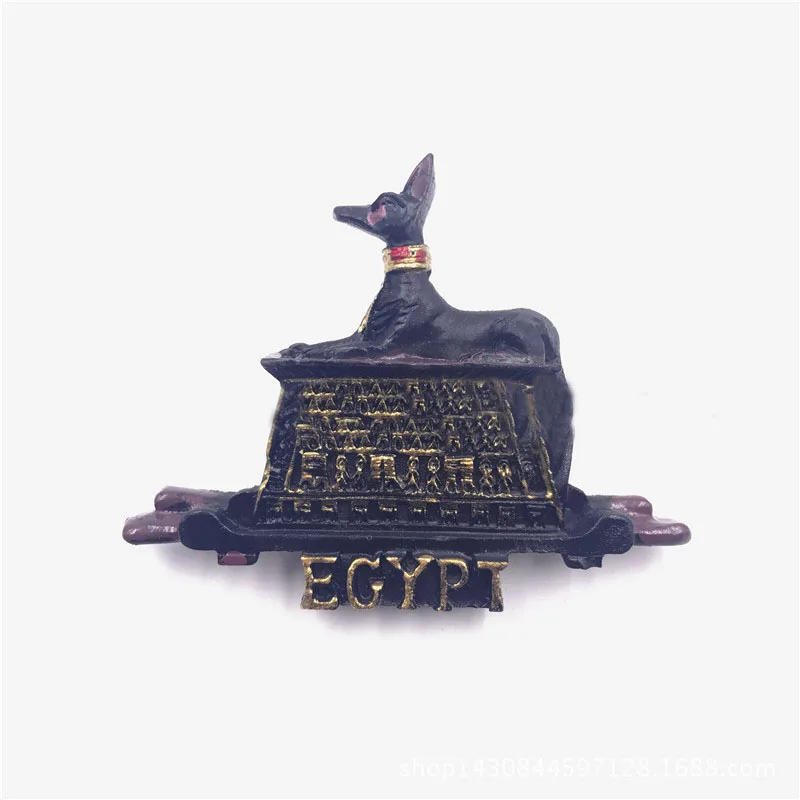 Anubis Личи Германия Египет живописные магниты на холодильник известный пейзаж магниты и сувениры на холодильник современный дом Кухня украшения - Цвет: Anubis