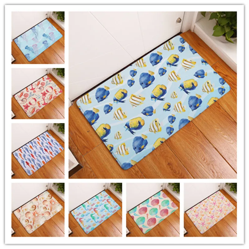 2017 новые противоскользящие ковры детские коврики с рисунком океана для ванной
