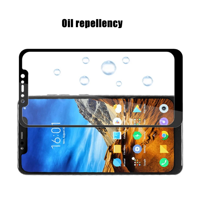 3D закаленное стекло для Xiaomi Poco F1 2 шт. полноэкранная Защитная пленка Pocophone