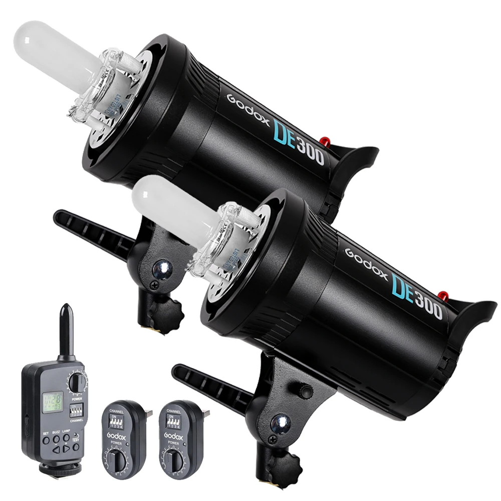 Godox DE 300 Вт студийная вспышка стробоскосветильник лампа с набором триггеров FT 16 220